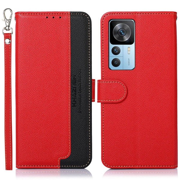 KHAZNEH telefoncover til Xiaomi 12T 5G / 12T Pro 5G - rød/sort Red
