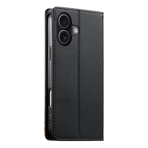 DIERFENG iPhone 17 Lompakkokotelo RFID Suoja Teline - Musta Black