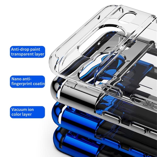 Til Pixel 8 Pro TPU telefontaske med ringstøtte Transparent