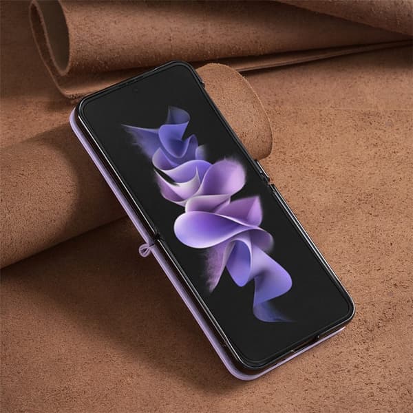 BINFEN COLOR Støtsikkert telefondeksel til Samsung Galaxy Z Flip8 Light purple