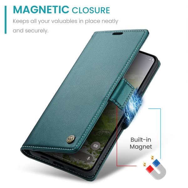 CASEME Til Google Pixel 10a RFID Blokerende Pungcover Green