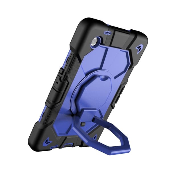 Till Samsung Galaxy Tab A11+ Heavy Duty Armor skal Black + Blue multifärg