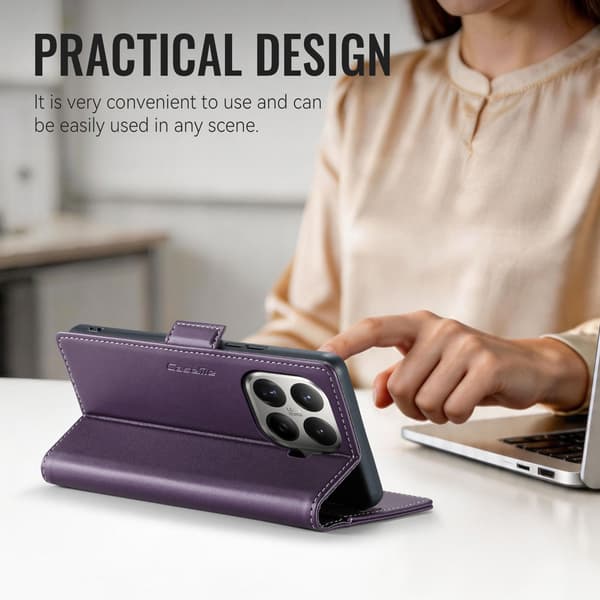 CASEME Till Xiaomi 17T Plånboksfodral Lila