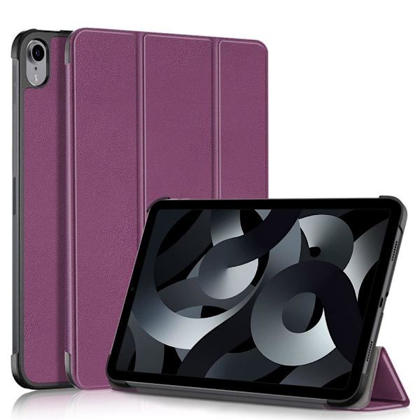 Kolminkertainen telinekotelo iPad 10.9 (2022) -tabletin suojukselle - violetti Purple