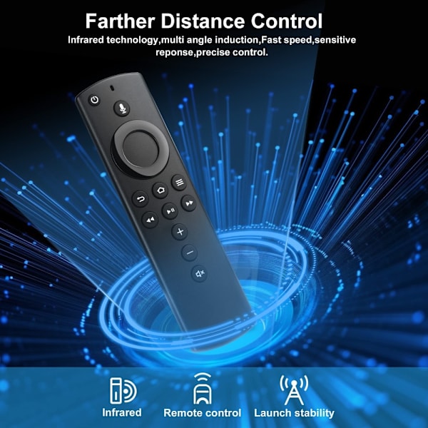 Fjärrkontroll Ersättning L5B83H För Amazon Fire TV Stick Voice Funktion Svart