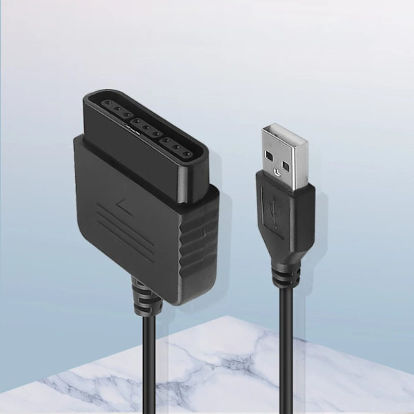Sovitin Sony PS1 PS2 Peliohjaimet PS3 PC Converter Black