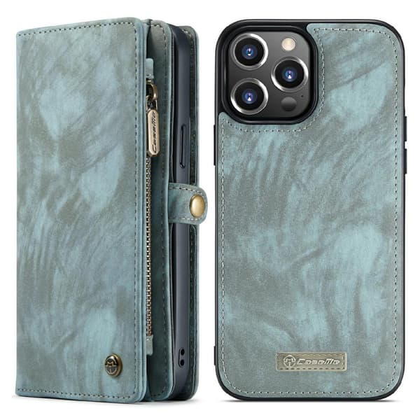 CASEME iPhone 13 Pro Max 2 - i - 1 tegnebog telefonskal - Blå Blue