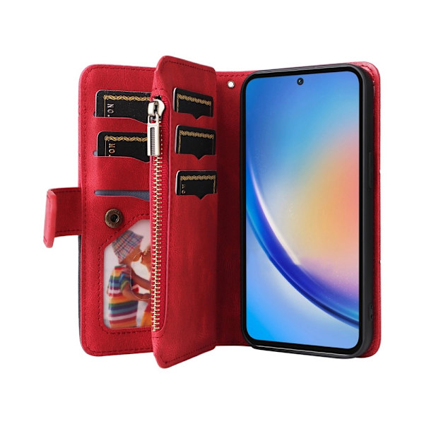 KT multifunktions-serie-5 til Samsung Galaxy A35 telefonetui Red