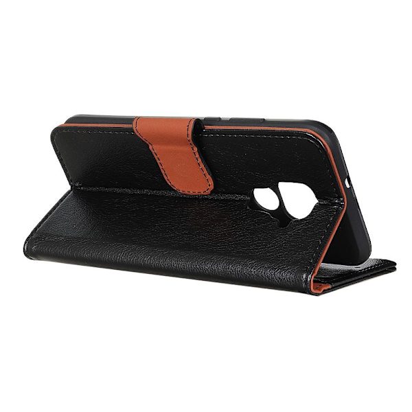 Till Xiaomi Redmi Note 9 Plånboksfodral Textured Split Svart