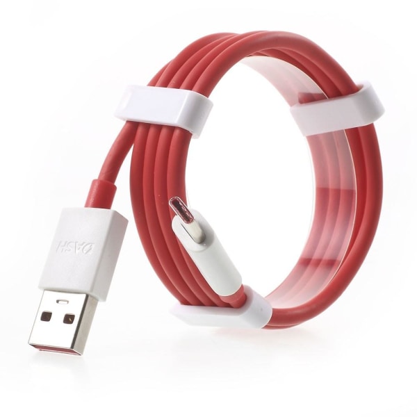 1m Dash Charge USB Type-C Data Sync -latauskaapeli OnePlus 5 3: lle Red