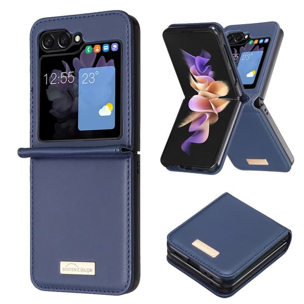 BINFEN COLOR Stöttåligt telefonfodral till Samsung Galaxy Z Flip8 Blå