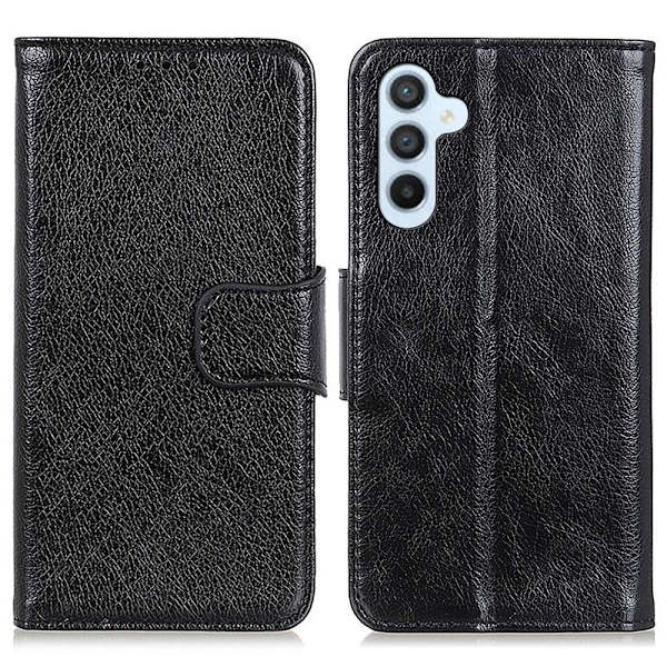 Till Samsung Galaxy A16  Plånboksfodral Textured Split - Svart Svart