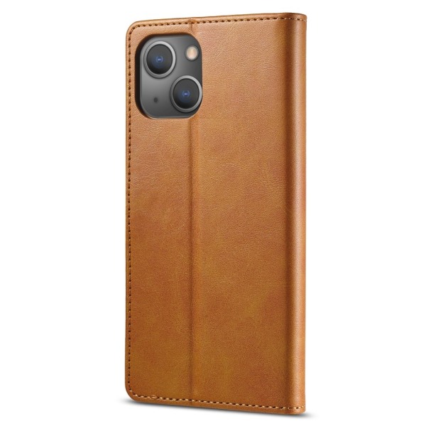 LC.IMEEKE Lompakkotelinekotelo iPhone 15 Brown