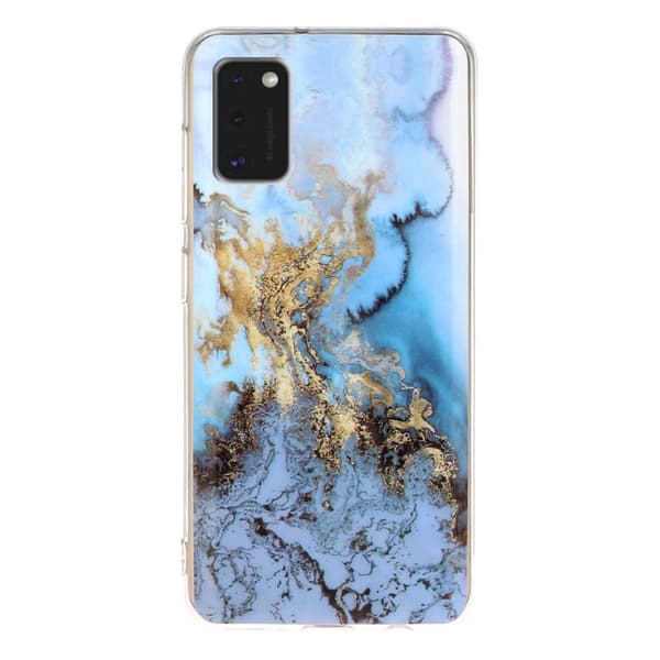 MTK Samsung Galaxy A41 TPU Marmor - Style C Svart