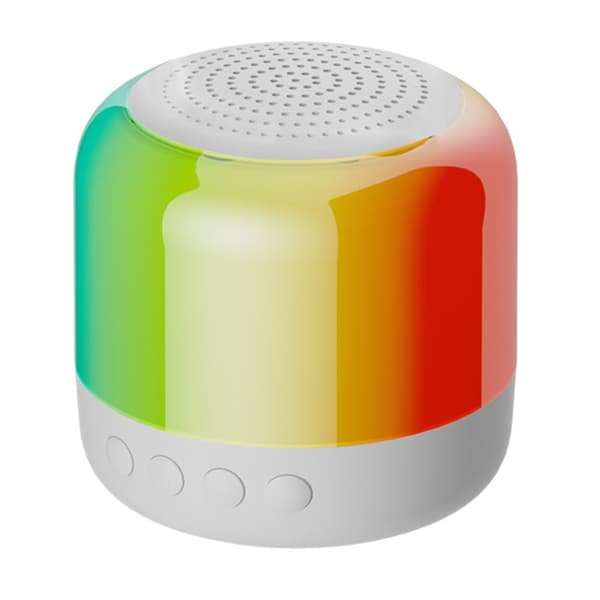 Kaiutin Bluetooth Stereo Surround Langaton Mini Subwoofer RGB-valolla - Valkoinen White