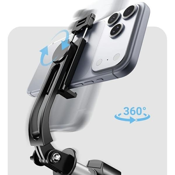 Uttrekkbar Bluetooth-selfiestang (96 cm) med stativ og fjernkontroll Black