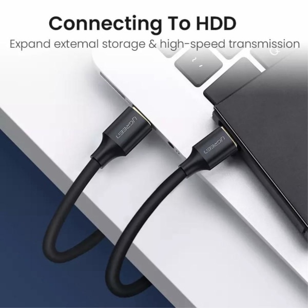 1m USB-A Hane till 5Pin Mini-USB Hane Dataöverföring Laddning Black