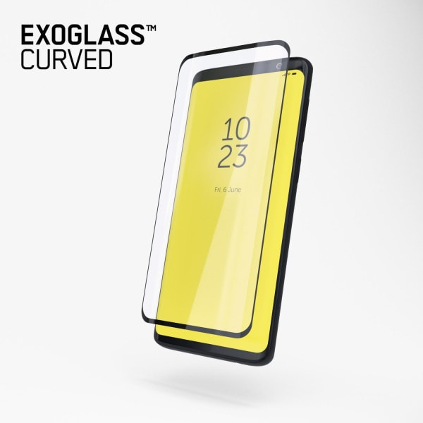 Copter Exoglass Curved Frame iPhone 15 - Black Full Glue Transparent