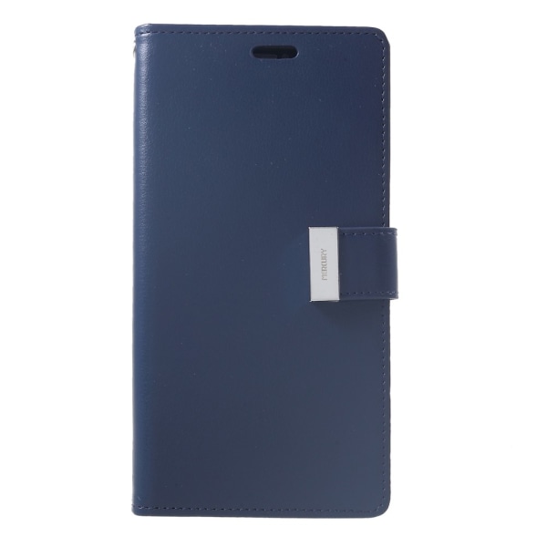 MERCURY GOOSPERY Rich Diary Wallet Case iPhone XS Max - Mørk Blu