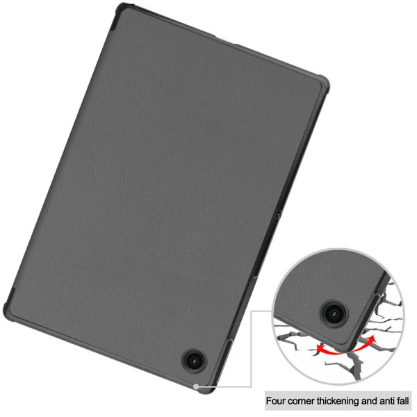 Tri-fold Stativveske for Samsung Galaxy Tab A8 10,5\" (2021) - Grå Grey