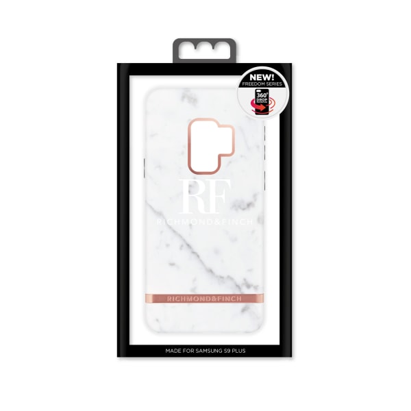 Richmond & Finch skal till Samsung Galaxy S9 Plus - White Marble Vit