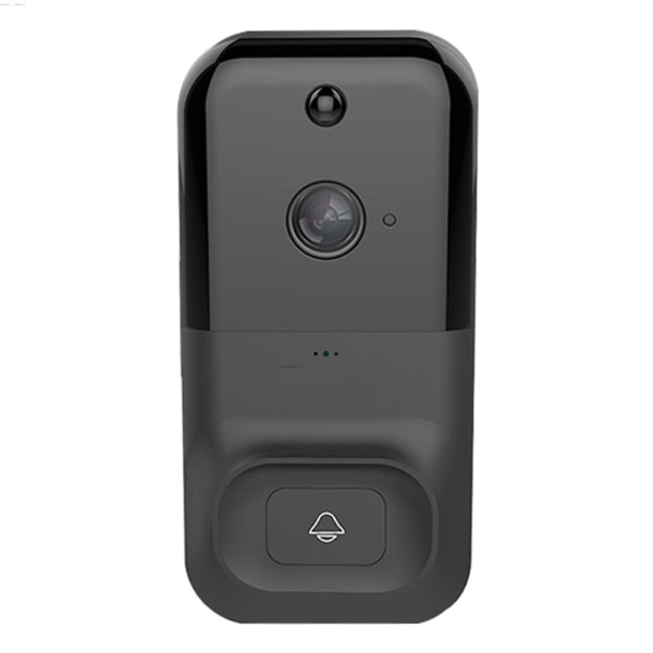 WiFi 1080P Rörelsedetektering Dörrklocka Kamera för hemsäkerhet Black