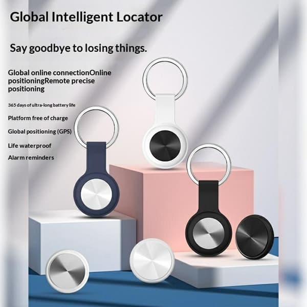 GPS-spårare Husdjur Anti-förlorade-enhet Global Positioning Locator iOS/Android Svart