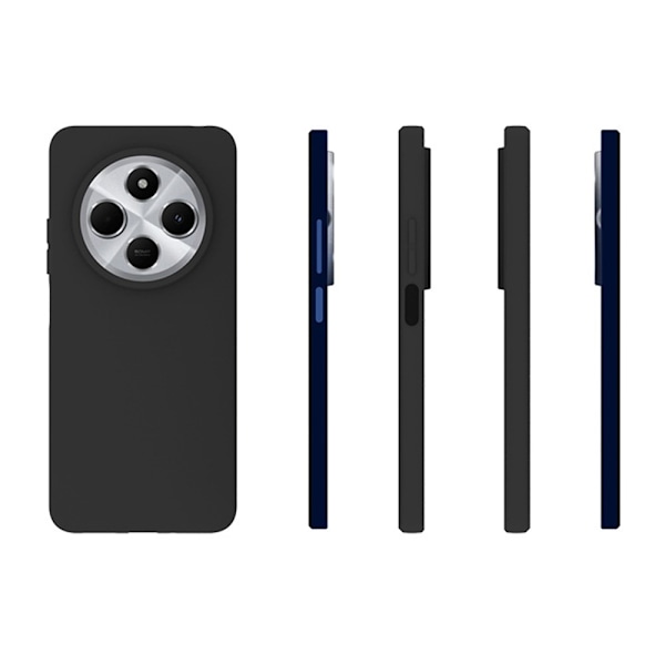 For Xiaomi Redmi 14C Anti-Fingerprint TPU Shell Case Black