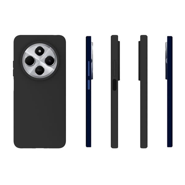 Til Xiaomi Redmi 14C Anti - Fingerprint TPU Shell Cover Black