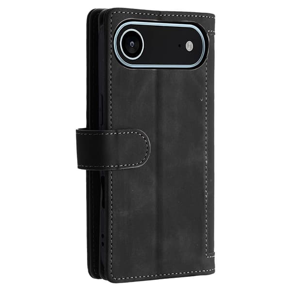 iPhone Air Kuori Vetoketjutaskulla ja 9 Korttipaikalla Black