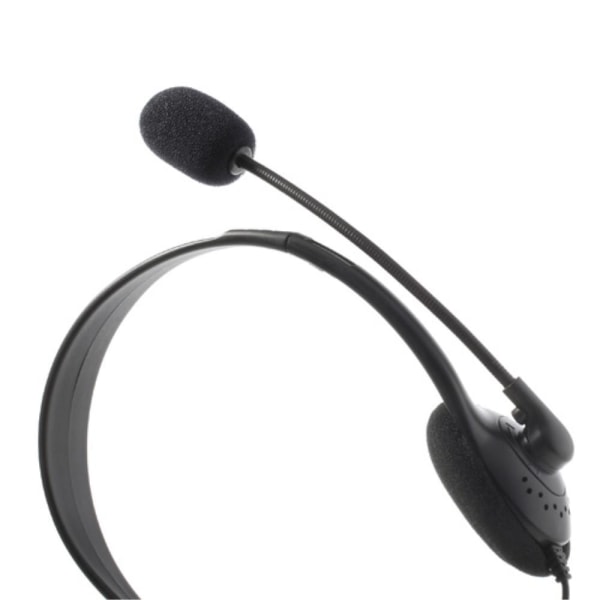 Kabelanslutet Headset med mikrofon för Sony PlayStation 4 PS4 Svart