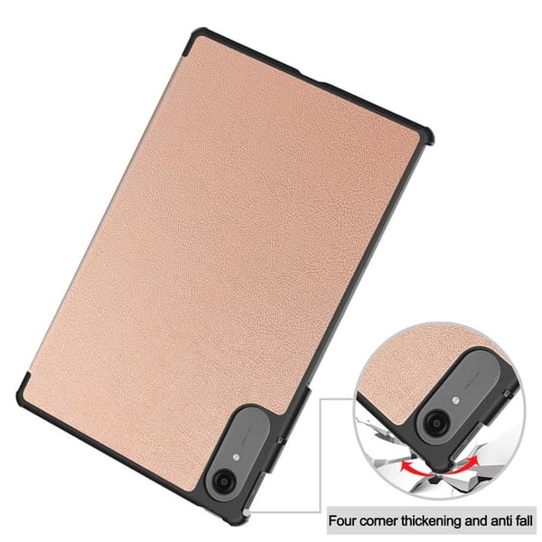 Til Lenovo Idea Tab Pro Gen 2 13" Deksel med Stativ Støtsikker - Rose Gold Pink gold