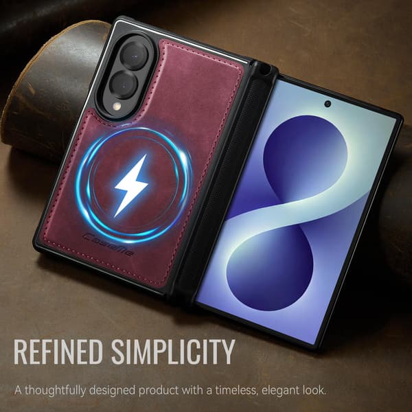 CASEME Magnetisk telefoncover til Samsung Galaxy Z Fold8 Red