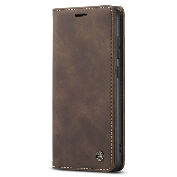 CASEME Retro Lompakkokotelo Samsung Galaxy S23 FE Dark brown
