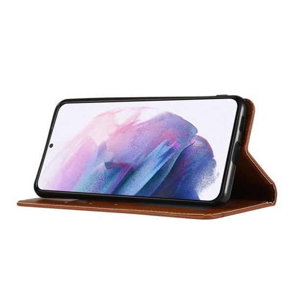 Samsung Galaxy S22+ Lompakkoteline Puhelimen Käännettävä Suojako Black