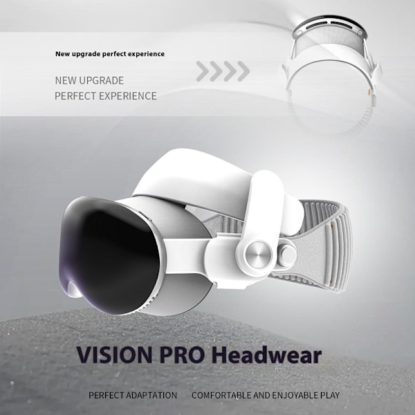 WOLMTT justerbart hodefeste for A Vision Pro VR-headsettilbehør 45 grader Grey