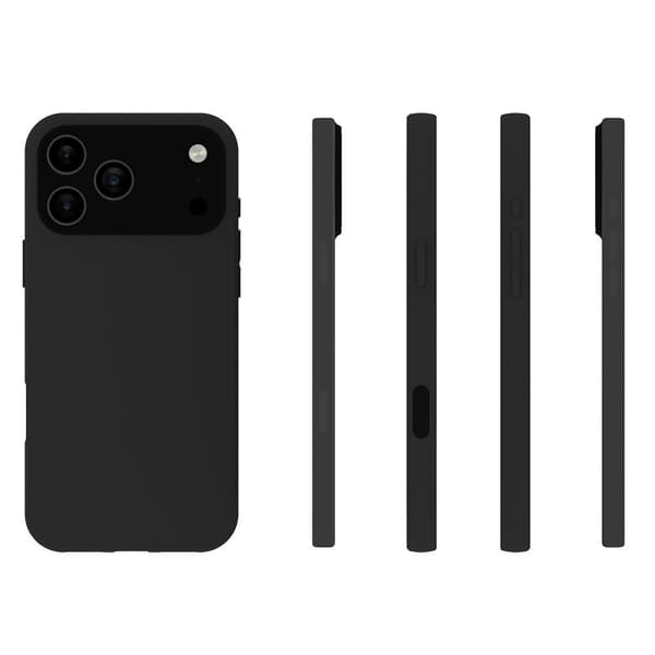 Til iPhone 17 Pro Max Deksel TPU Bakdeksel - Svart Black