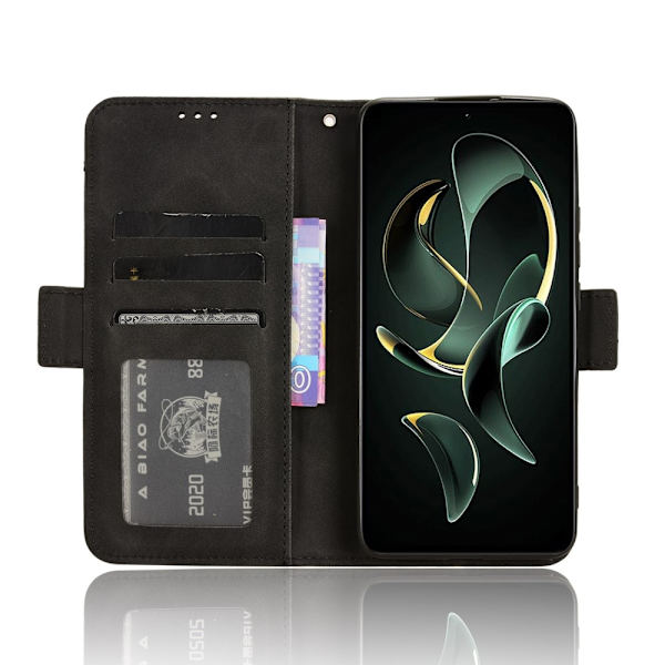Xiaomi 13T / 13T Pro Flera kortplatser Plånboksfodral skyddande Svart