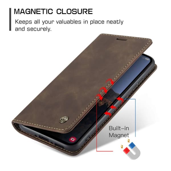CASEME Lommebok - deksel Samsung Galaxy A54 5G - Kaffe Brown