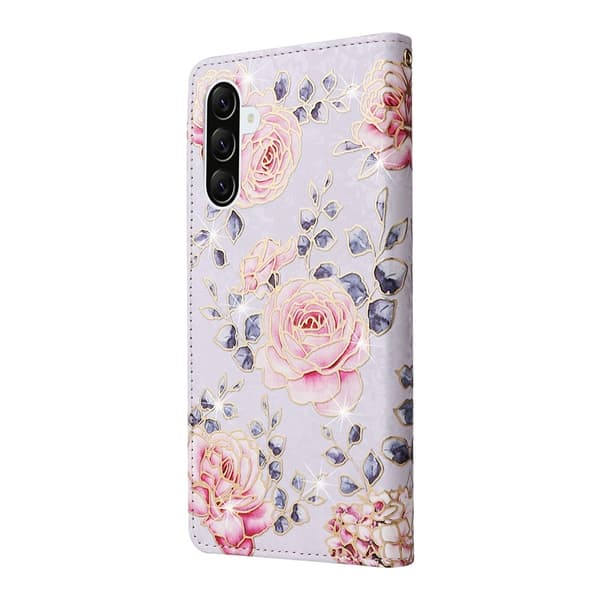 Till Samsung Galaxy A37 5G blomsterfodral Rosa