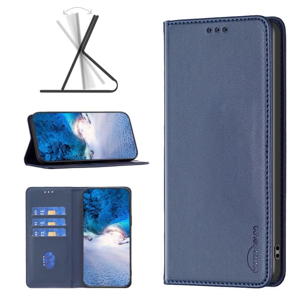 BINFEN COLOR Mobildeksel med Stativ til Google Pixel 11 Pro XL Blue