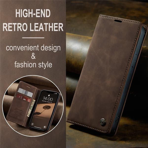 CASEME lompakkokotelo iPhone 17e / 16e Brown