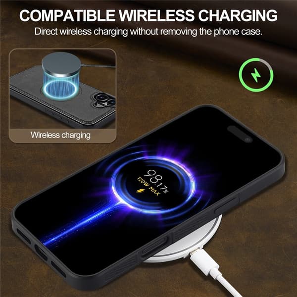 Til iPhone 17 Magnetisk Telefondeksel Black
