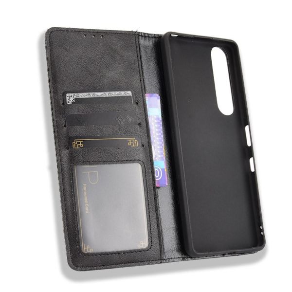 Lompakon matkapuhelimen suojus Sony Xperia 1 III -puhelimelle Black