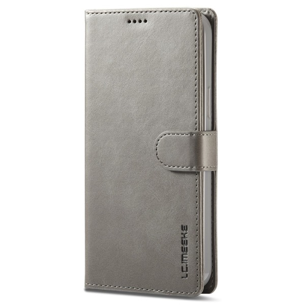 LC.IMEEKE Wallet Stand Etui til iPhone 15 Pro Grey