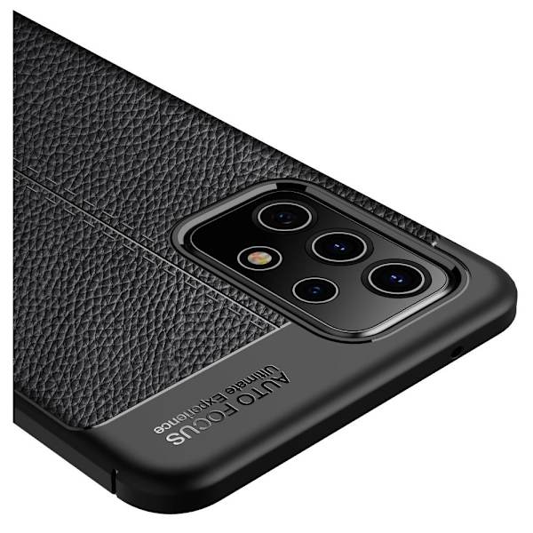 Samsung Galaxy A72 5G TPU skal Litchi Texture - Svart Svart