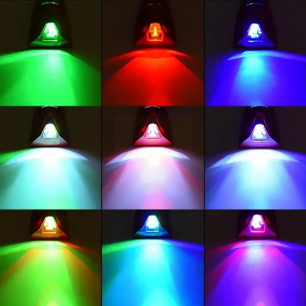 Solcelled Hai-Finne Takvinge til Bilstol med 8 LED-Blinkende Lys Black