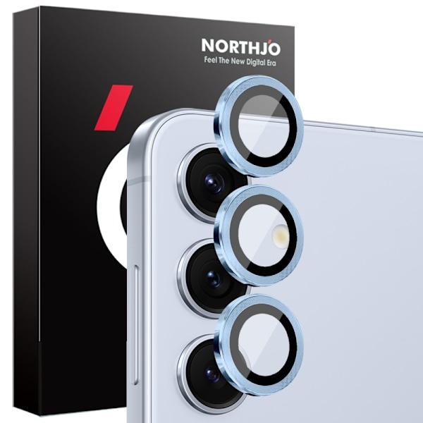 NORTHJO för Samsung Galaxy S25 Härdat Glas Kameralinsskydd Blå