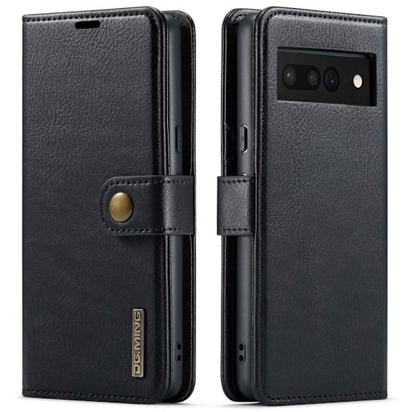DG.MING for Google Pixel 7 Pro Avtakbar 2-i-1 Lommebokdeksel Black