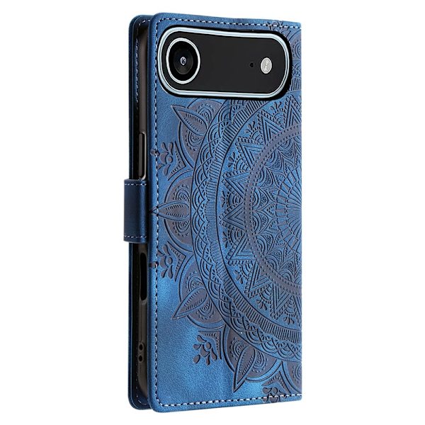 Til iPhone Air Stand Cover Totem Tegnebogsetui Blue